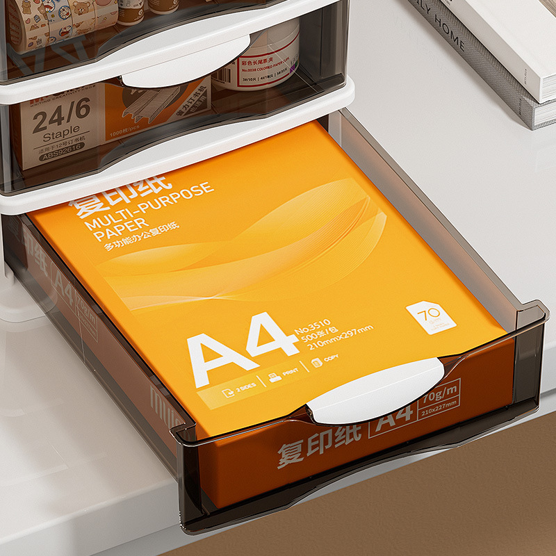 Шкаф для файлов с ящиками, офисный шкаф для хранения, организация косметики и мелочей в общежитии, прозрачный шкаф для бумаги формата A4