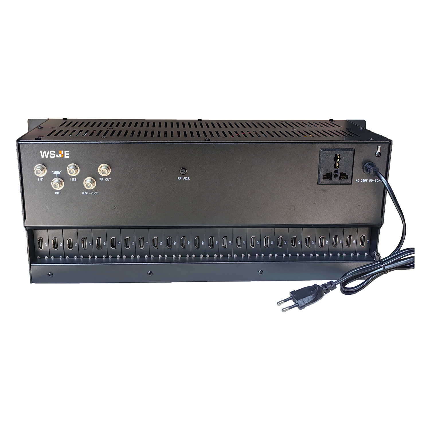 Hotel Hospital Tv Front-End System 24Hdmmi to Rf Adjacent Frequency Modulator Digital to Analog Computer Room Renovation