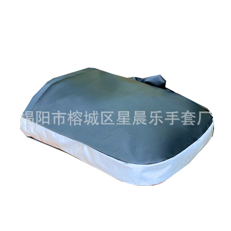 Winter Electric Vehicle Warm Gloves Motorcycle Velvet Thickeneded Protective Gloves Waterproof Windshield Transparent Rain Cover Universal Style