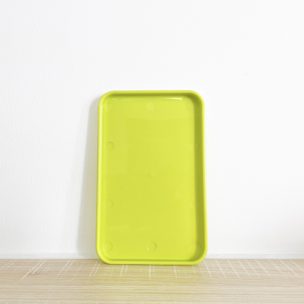 Simple porcelain-like plastic tableware drain basket water tray water Cup tray snack plate