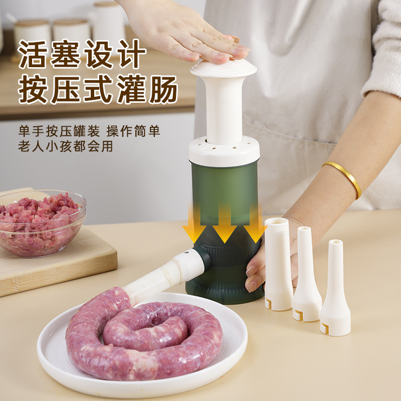 Sausage Stuffer Manual Sausage Maker Home Use Sausage Casing Tool for Filling Sausages Canning Sausage Gadget