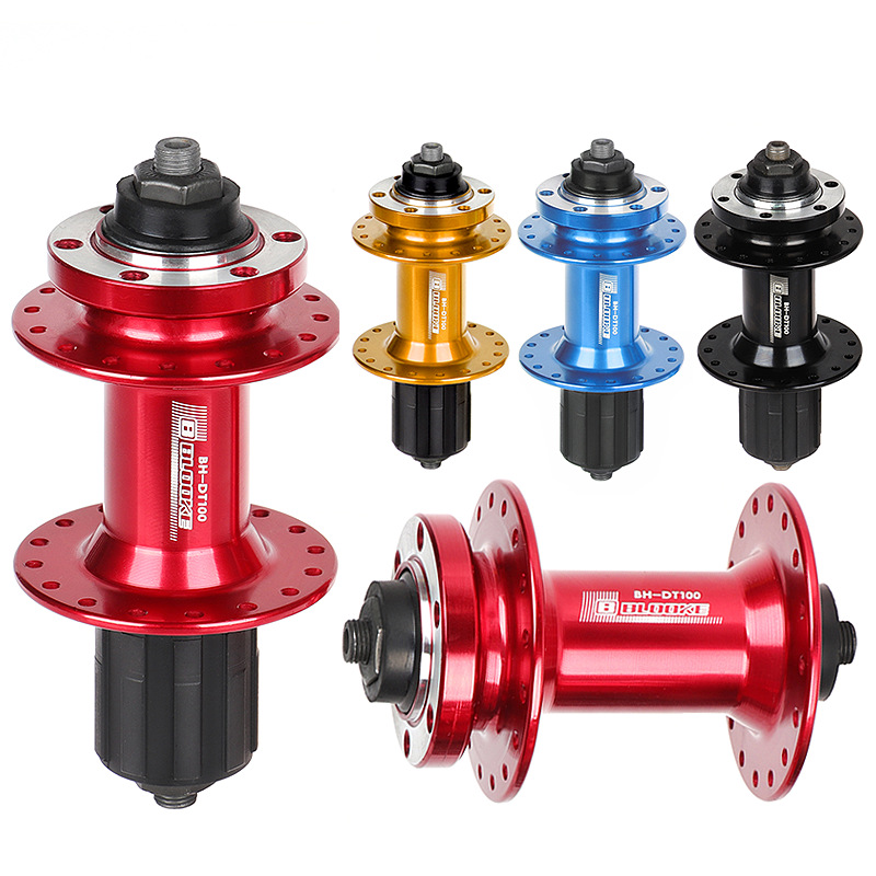 Blooke Mountain Bike Ball Hub 32 36 Holes Quick Release Six-Nail Disc Brake Hub 7-10 Speed Shaft Leather