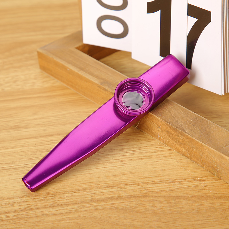Metal Kazoo Kazoo Cross-Border Popular Preschool Education Toys Kidsren and Adults Mouth-Blown Accompaniment Instruments Factory Wholesale