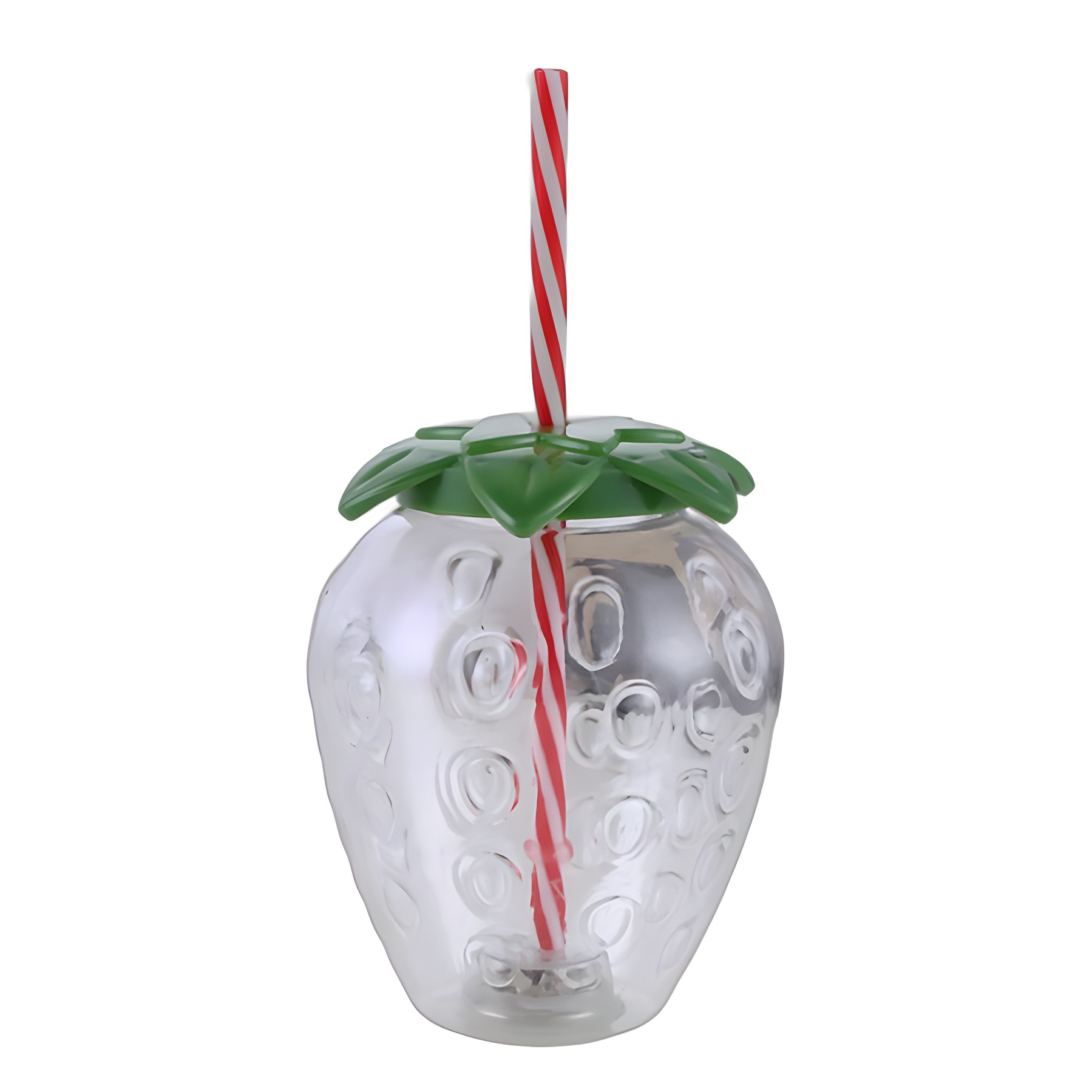 Strawberry plastic straw cup net red explosion 500ml food grade PET disposable milk tea juice beverage cup