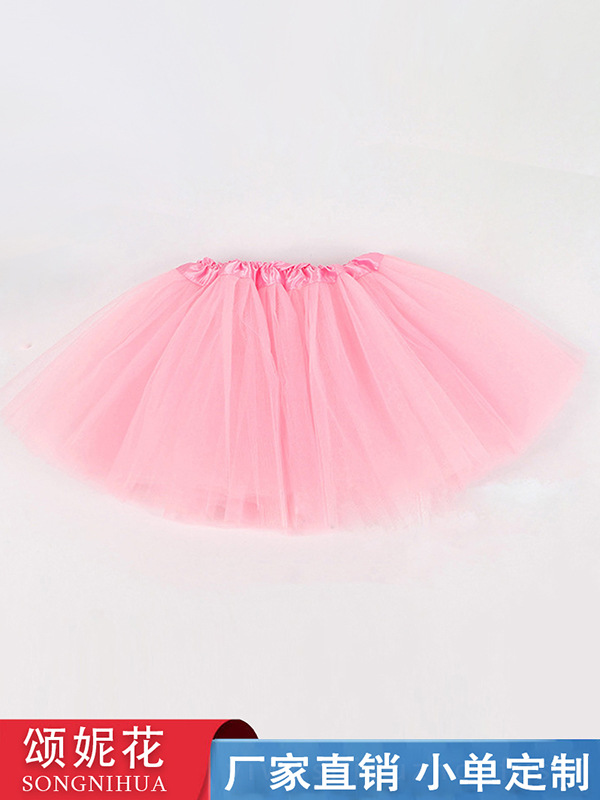Europe and the United States new tutu mesh in stock supply children's half-length dance skirt girl ballet style half-gauze skirt gauze skirt