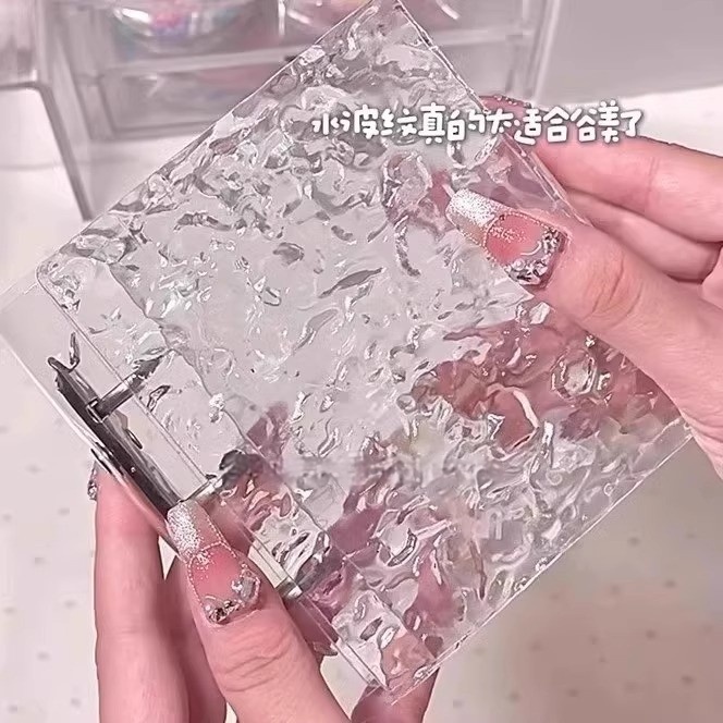 Кристальный альбом для карточек One Palace с решеткой, акриловый альбом для хранения карточек и полароидов, 3 дюйма, с возможностью замены страниц