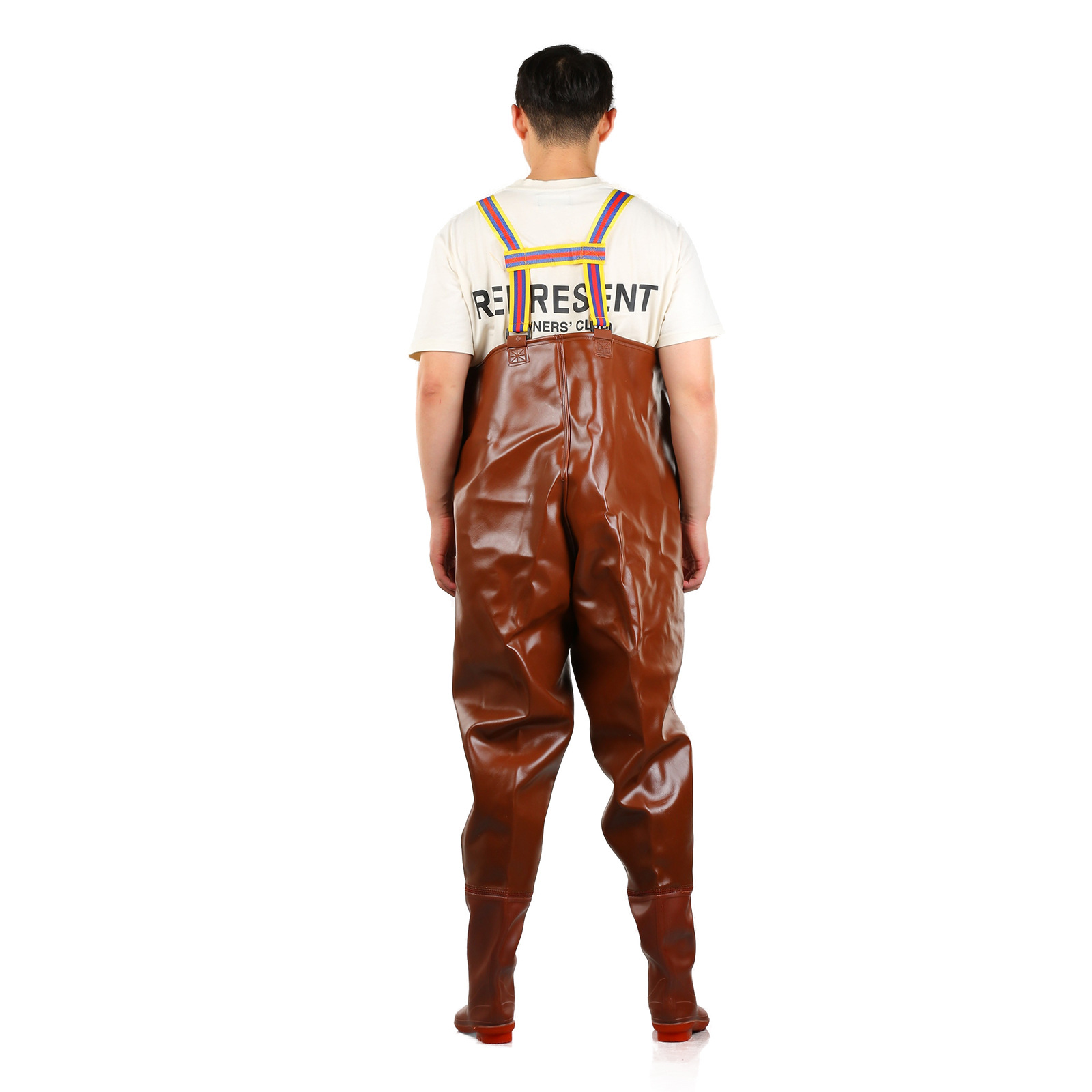 Thickened One-Piece Gold Sea Wading Pants, Half-Body Fishing Pants, Wading Pants, Waterproof Pants, Fishing Pants, Rice Planting Clothes
