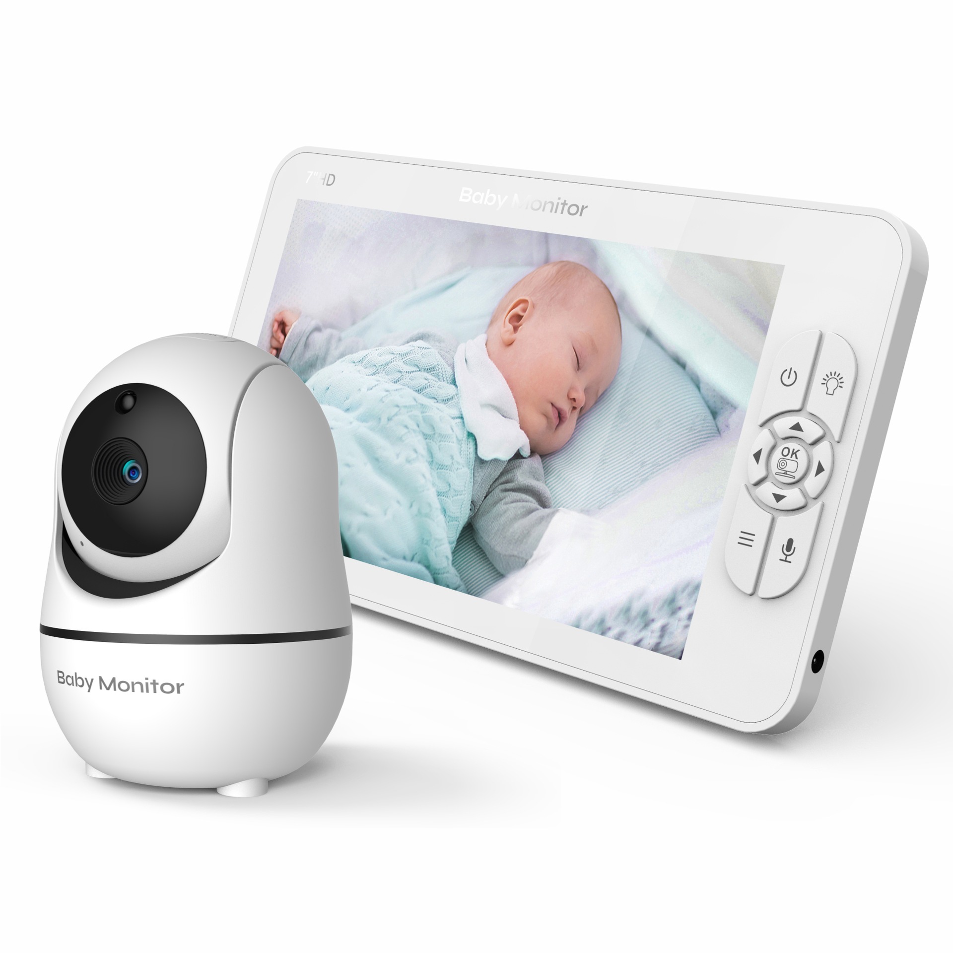 New Private Model 7-Inch 1080P High-Definition Baby Monitor Baby Monitor Baby Monitor Baby Care