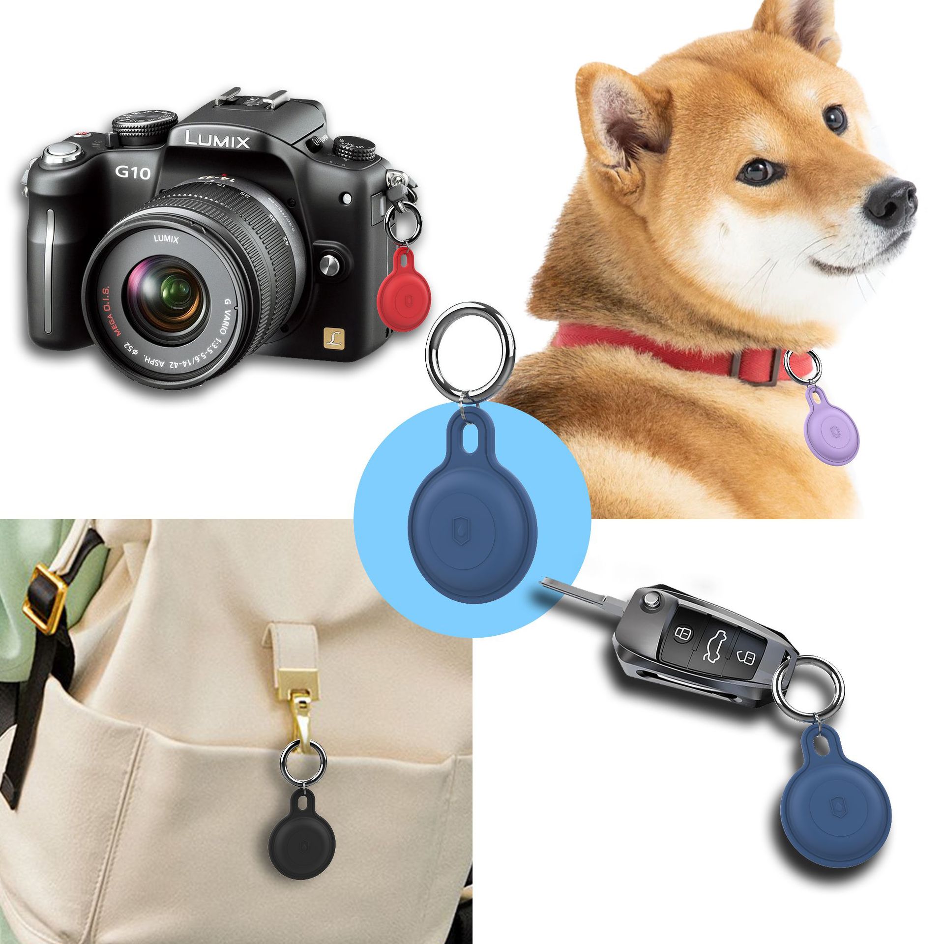 Suitable for Apple Airtag2 Protective Cover Apple Anti-Lost Device Silicone Pet All-Inclusive Waterproof Airtag2 Protective Cover