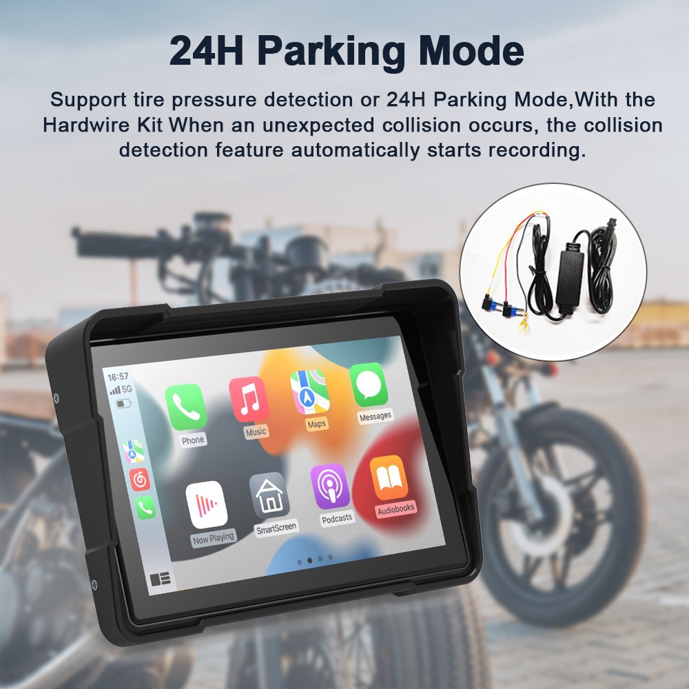 Cross-Border Hot-Selling Motorcycle Driving Recorder 5g Mobile Phone Wif High-Definition Gps Navigation Recorder Front and Rear Dual Recording