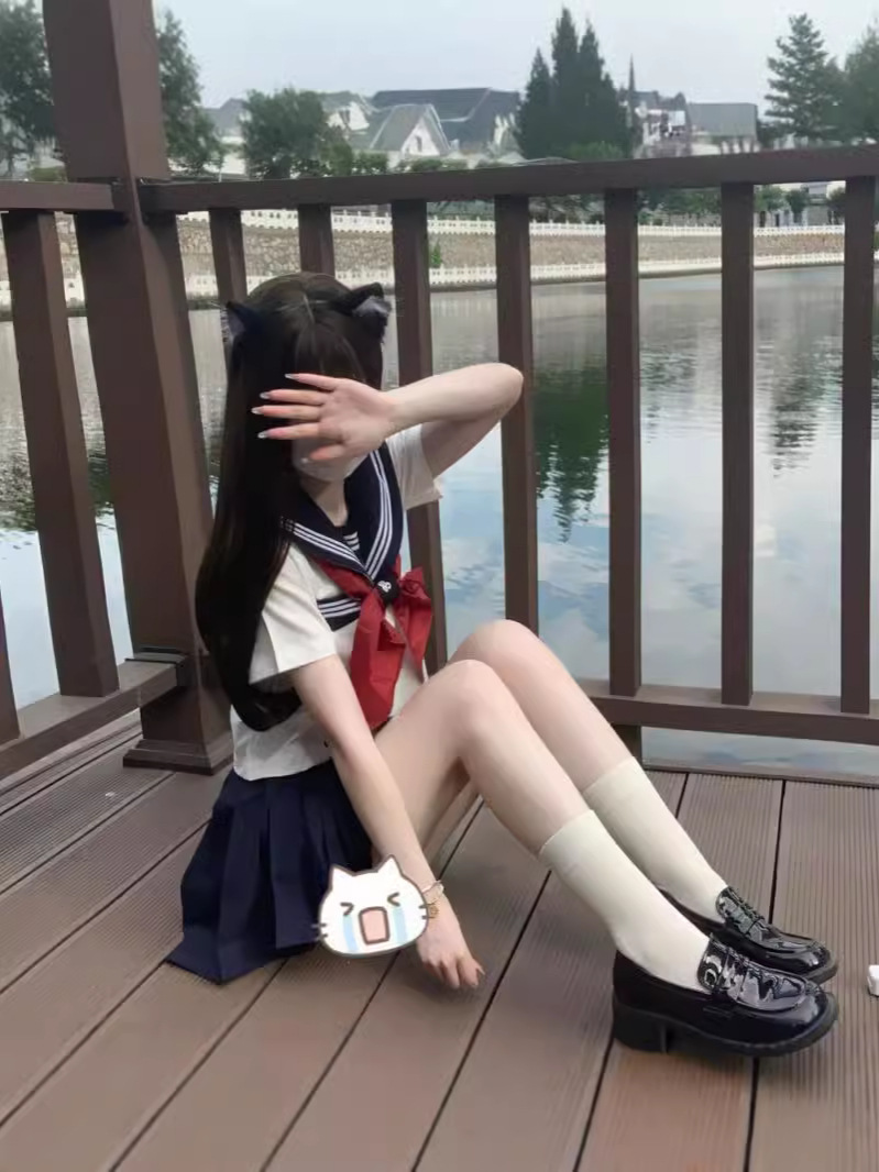 [Improved White Three] Genuine Japanese Basic JK Uniform Soft Sister sailor Suit suit College Style Class Suit