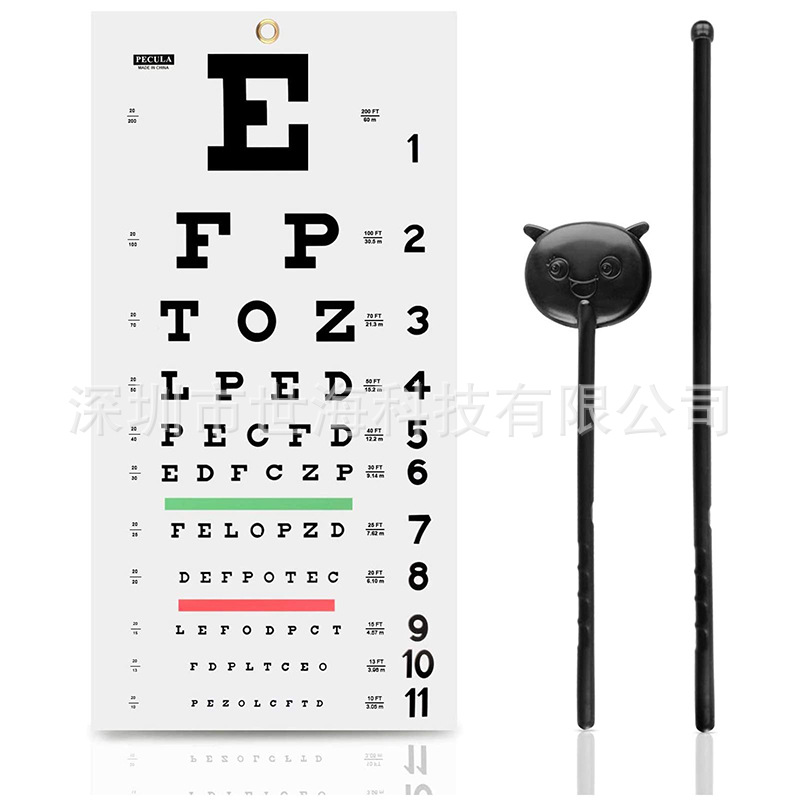 Visual chart standard home children's eye myopia e-word c-type picture cartoon children's test table supply