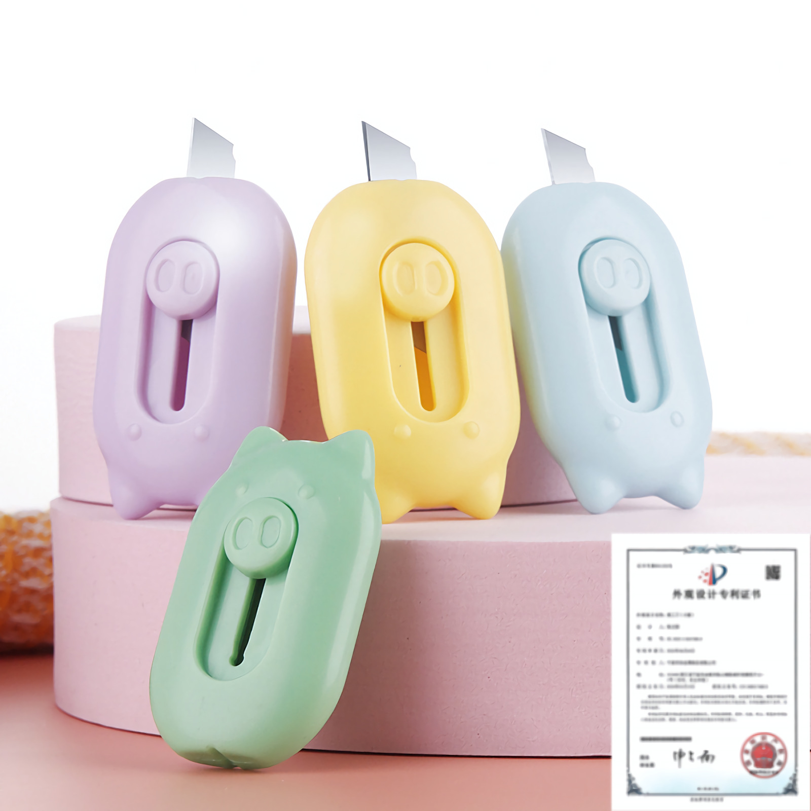 Creative Mini Cartoon Utility Knife, Convenient and High-Looking DIY Handmade Paper Knife, Office Express Box Opener Wholesale