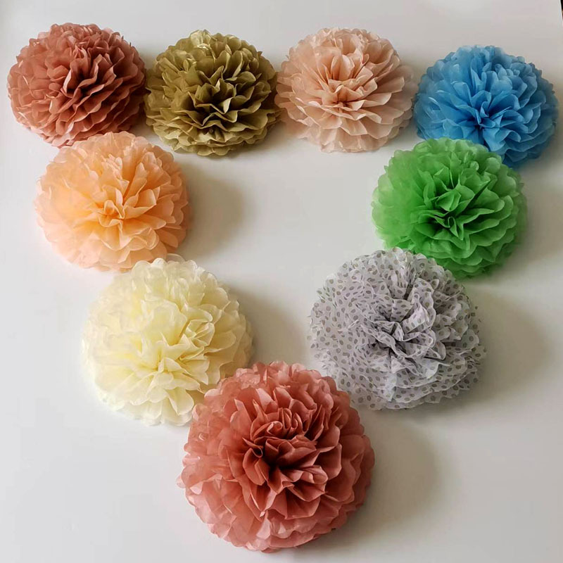 Бумажный цветочный шарик день рождения флажки вечеринка комплект свадебное оформление принадлежности бумажный цветочный шарик