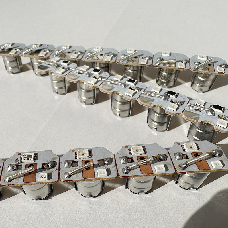 Vibration Flash Shellless Movement Toy Accessories Luminous Light Panel Red Blue led