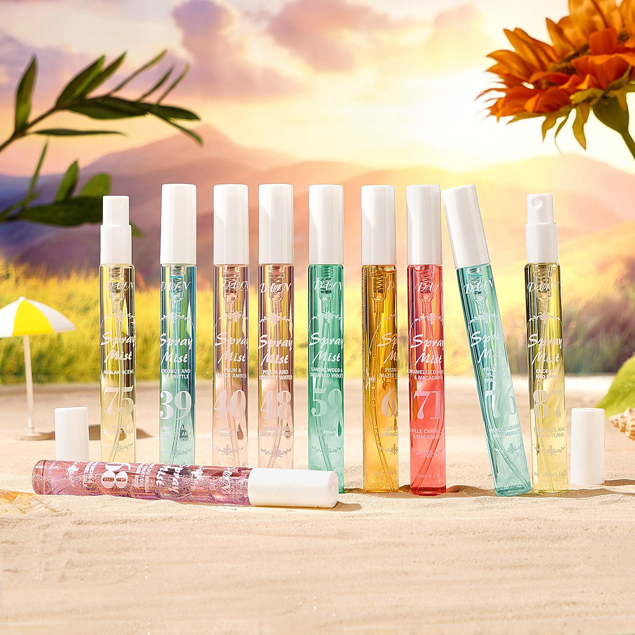 Cross-Border Perfume Brazilian Alcohol-Free Digital Book Set 10ml Hair and Body Fragrance Spray with Long-Lasting Fragrance