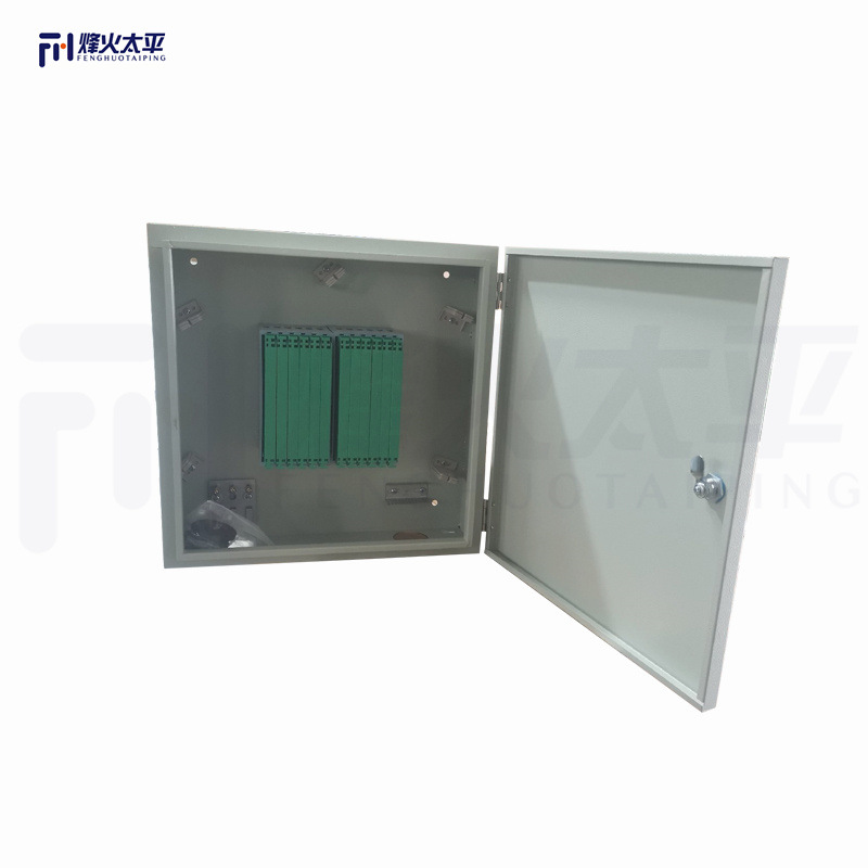 Customized Ftth Metal Optical Fiber Distribution Box Odf Optical Cable Splitter Box 12 Core 16 Core 24 Core Terminal Entry