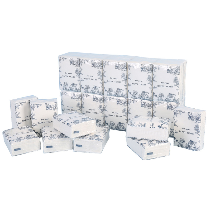 Customized Handkerchief Paper 3 Layers 8 Sheets Wedding Catering Outdoor Napkin Mini Bag Portable Paper Towel Custom Wholesale
