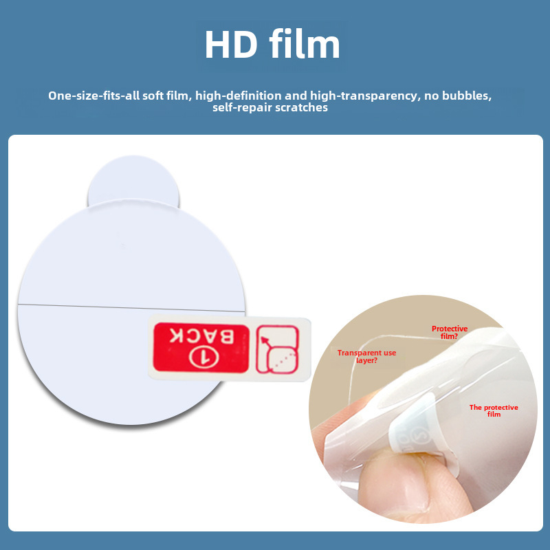 Suitable for Apple Airtag Front and Rear Protective Film Positioning Anti-Lost Device Tracker Keychain Self-Repair Hydrogel Film