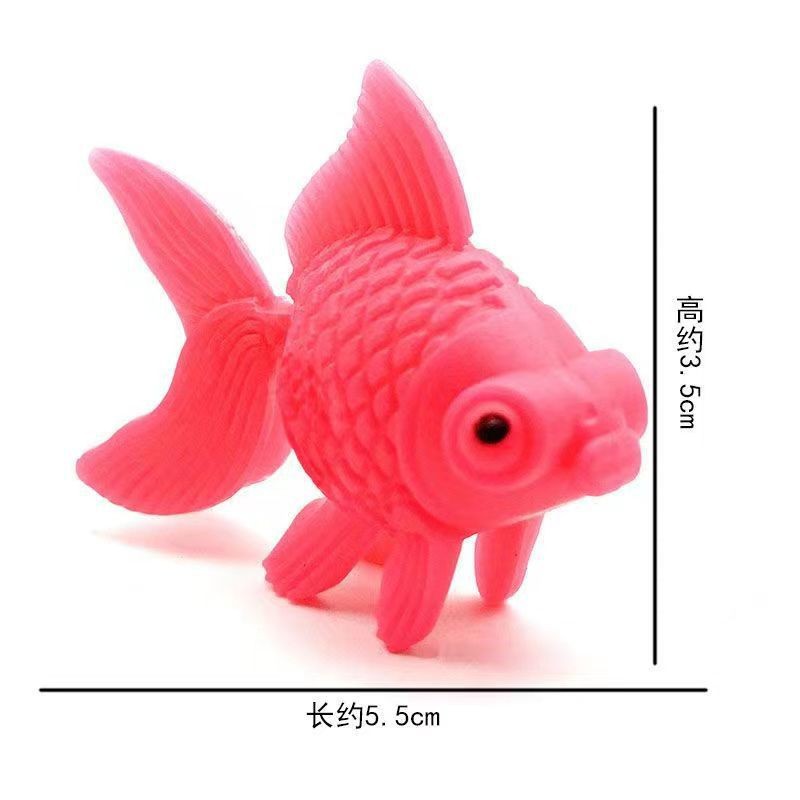 Plastic simulation goldfish fish tank decoration toy iron fish simulation ornamental fish water column lamp accessories