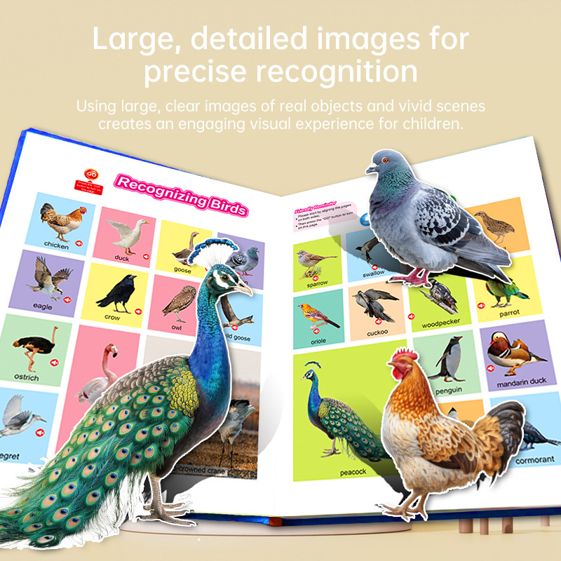 TEMU Xiying Pure English Audio Reading Natural English Enlightenment Voice Book Early Education for Cross-border Wholesale