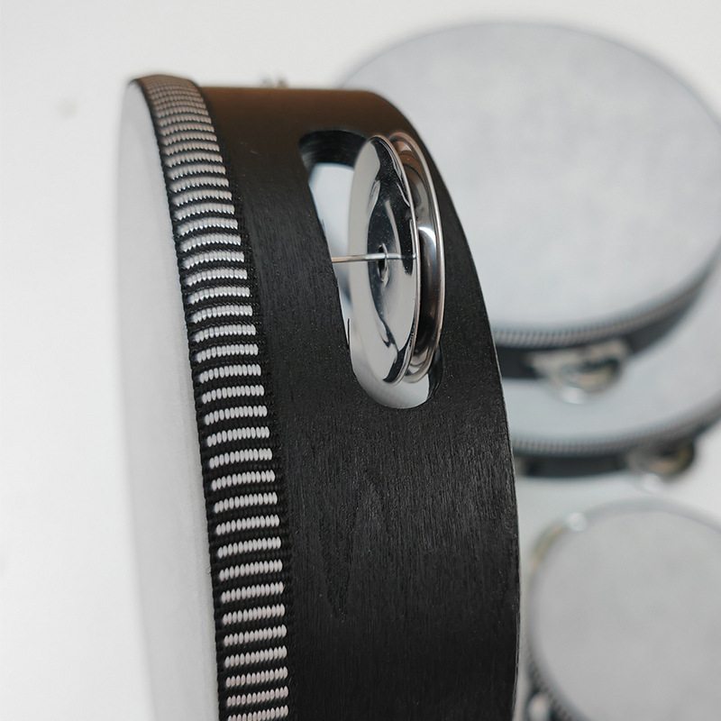 Orff percussion instrument single row tambourine 4-10 inch hand drum kindergarten children's performance instrument hand drum