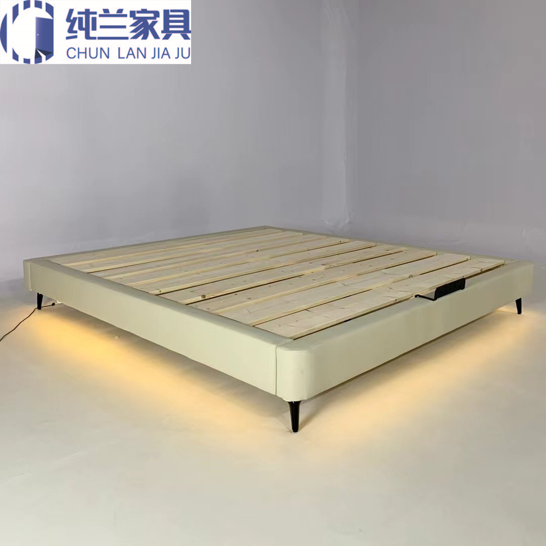 Японская кровать татами, индивидуальный низкий кровать с местом для хранения, из массива дерева