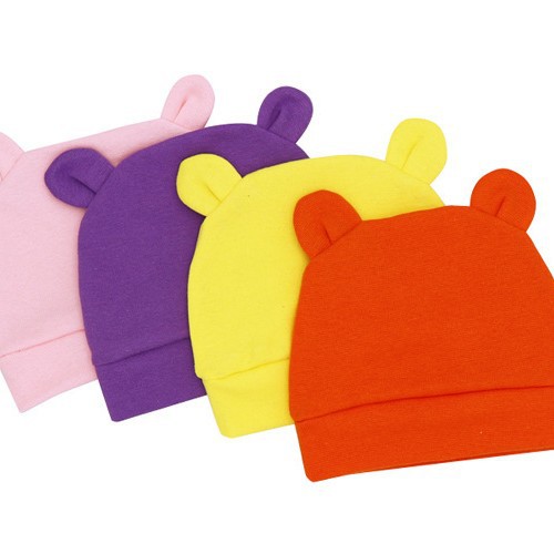 Foreign trade Europe and the United States newborn fetal cap single-layer baby cap solid color baby hat Amazon cross-border supply 821051