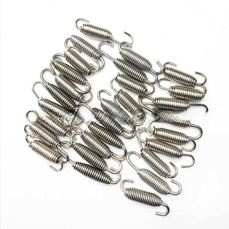 Motorcycle sports car exhaust pipe stainless steel tension spring 304 stainless steel spring pull hook hook tension spring