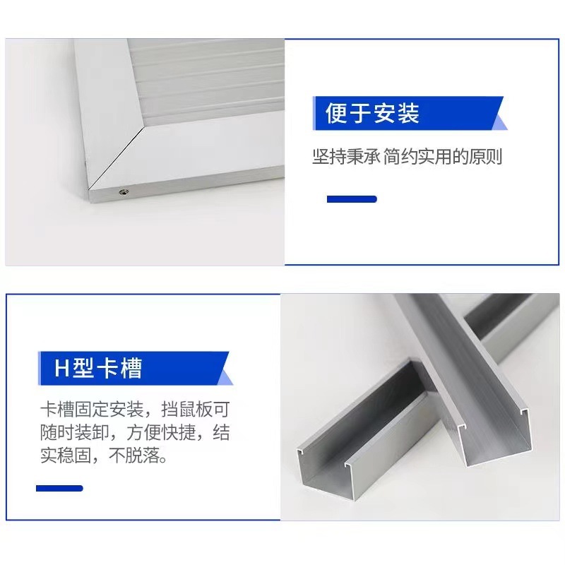 Aluminum Alloy Rat Barrier, Rat-Proof Board for Distribution Rooms, Stainless Steel Warehouse Rat Barrier, Flood Prevention and Water Barrier, Commercial Heightened Version