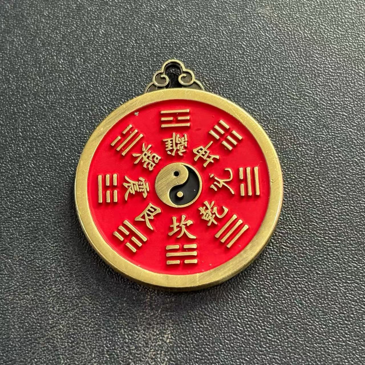 Cinnabar Mountain Ghost Flower Antique Bronze Craft Carved Pendant Versatile New Chinese Style Accessory National Style Accessory Gift