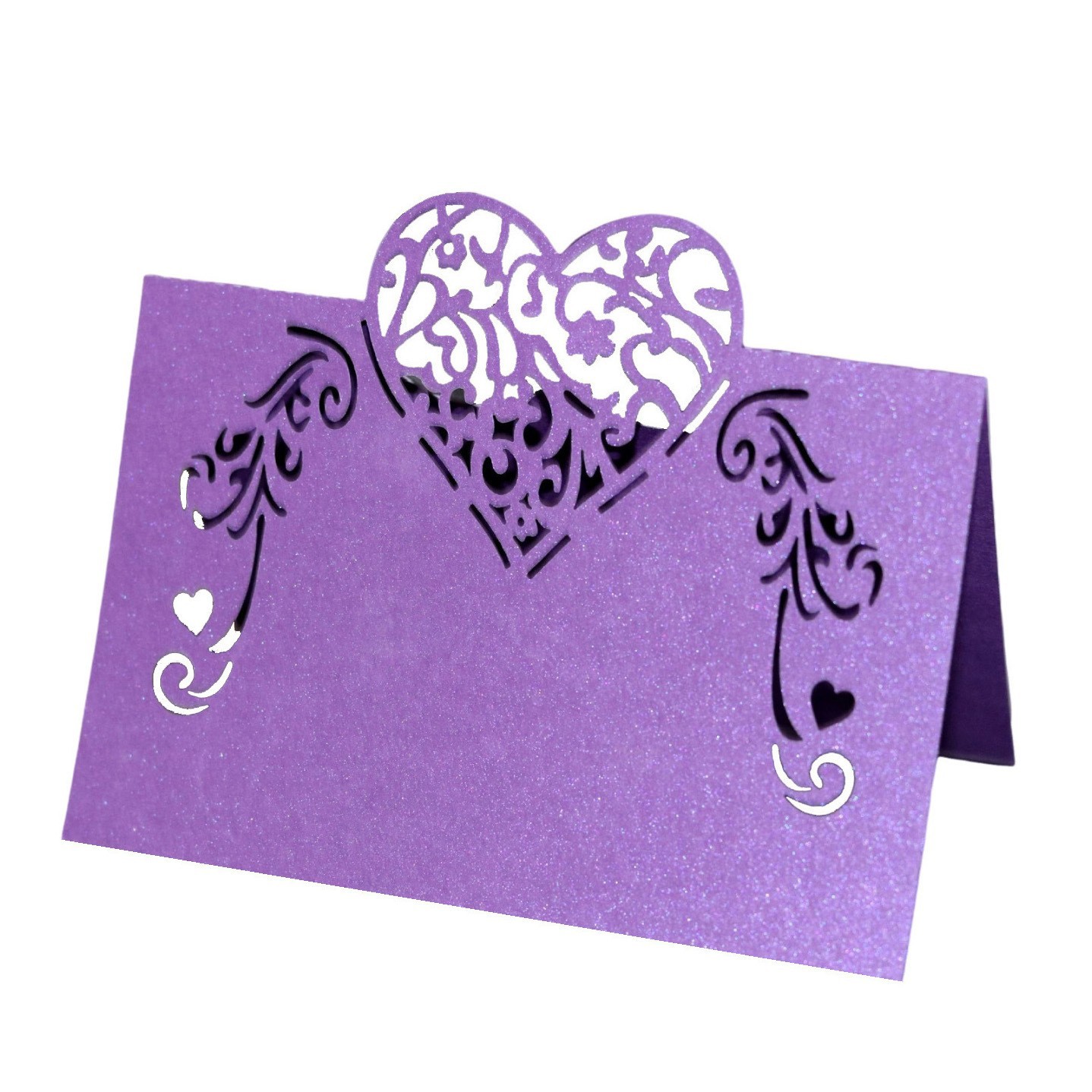 Amazon wedding three-dimensional love seat card laser hollow table card butterfly sign-in table name card now issued