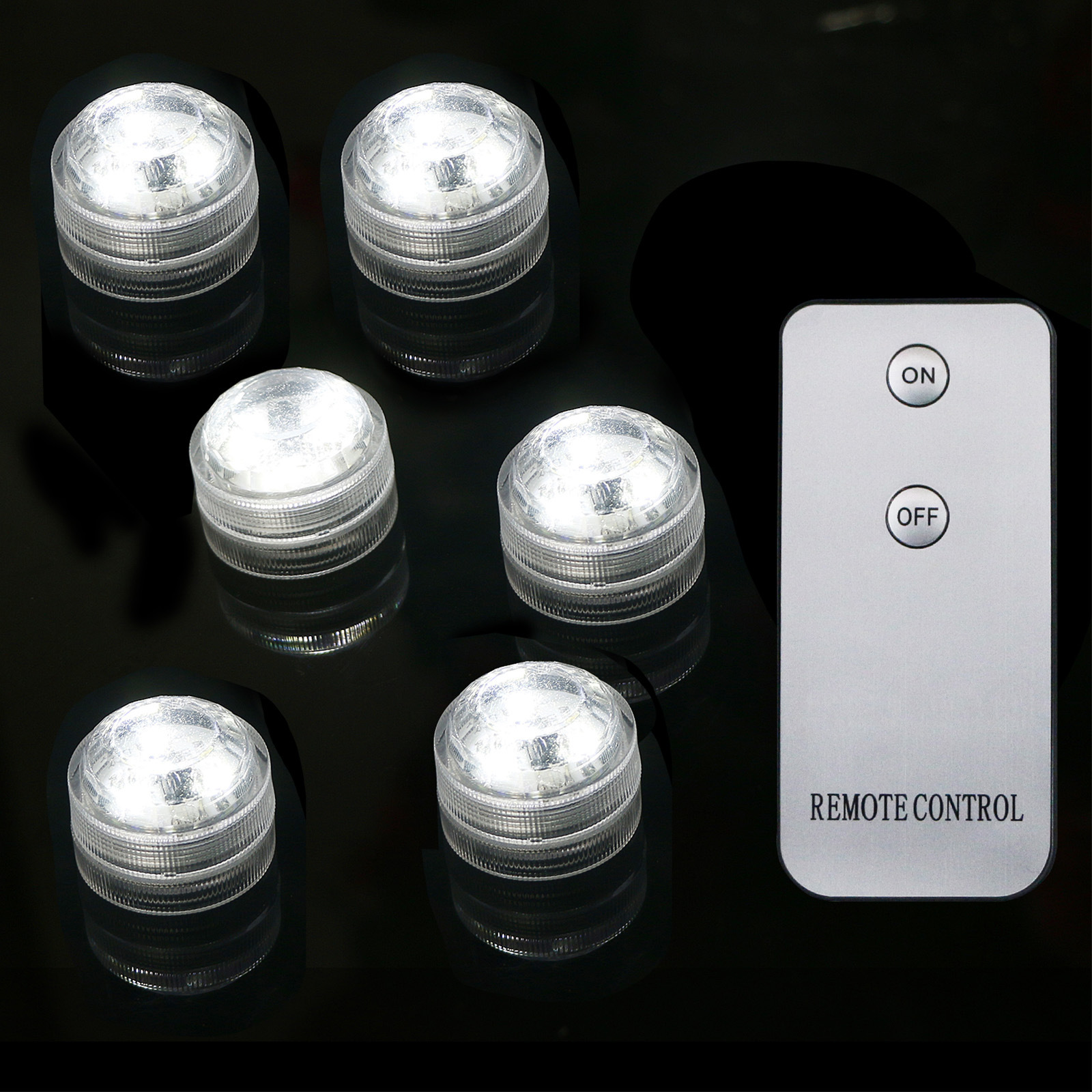 3-Light Diamond Remote-Controlled Diving Light White Light Warm White Light Waterproof Candle Light Model Hand-Made Micro-Landscape Decorative Light