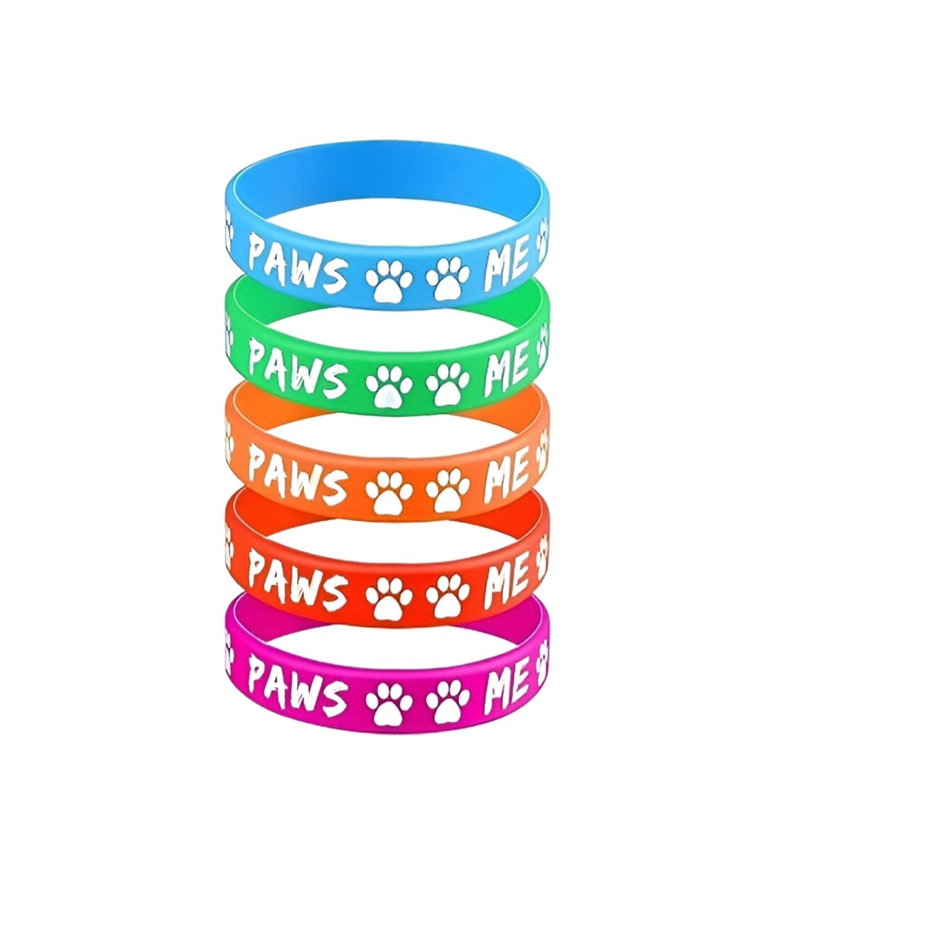 Cross-border supply pet dog footprints theme party silicone bracelet holiday gift silicone bracelet