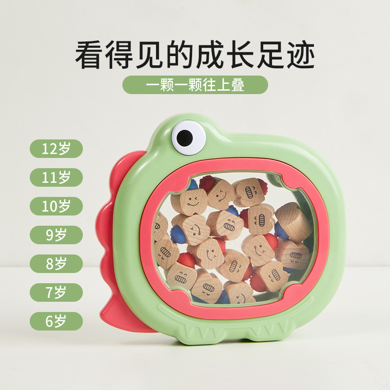 Baby Teeth Storage Box Baby Fairy Hair Collection Box Children's Teeth Changing Storage Commemorative Box Wooden