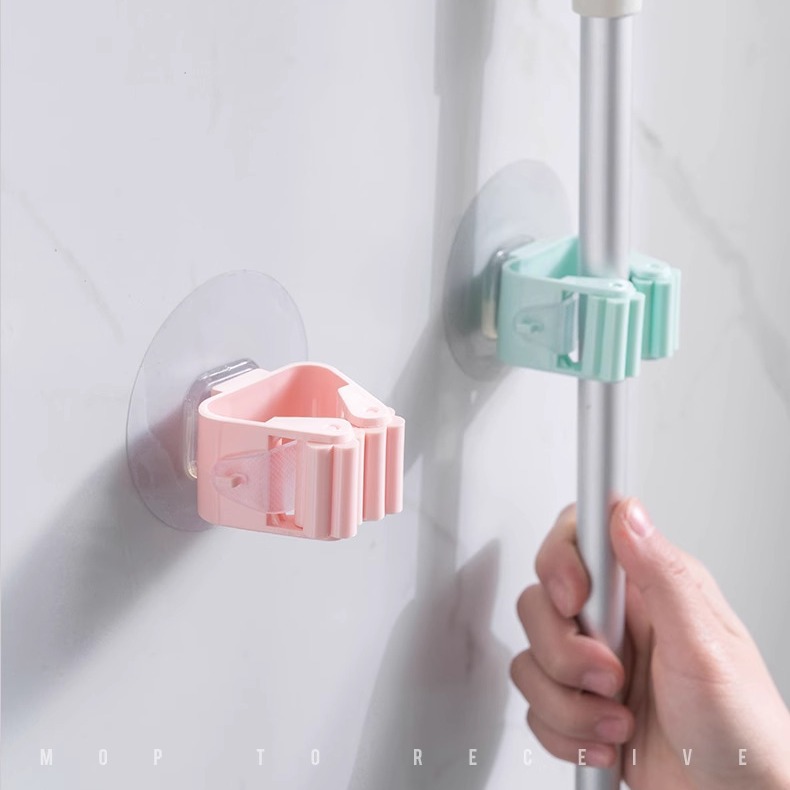 Держатель для швабры без пробивки, настенный крючок для швабры, домашний туалет, крепление для метлы, клипса для швабры