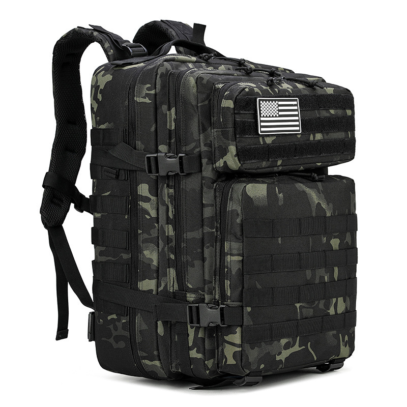 Outdoor 3P Attack Tactical Backpack Multifunctional 45L Large Capacity Camouflage Outdoor Sports Mountaineering Backpack for Both Parties