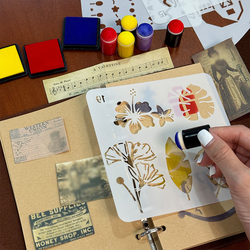 Sponge Finger Cot Smear Color Face Painting Tool Kidsren's DIY Handmade Painting Press Handbook Seal