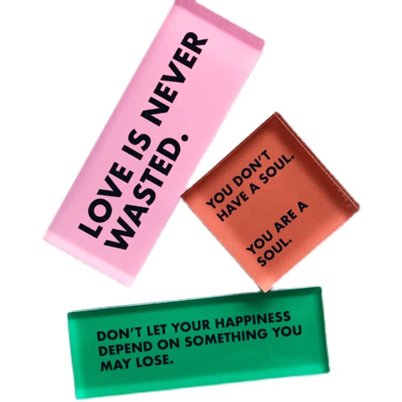 Acrylic Refrigerator Magnets Customized DIY Soft Magnetic Refrigerator Magnets Customized Cultural and Creative Creative Epoxy Refrigerator Magnets Customized