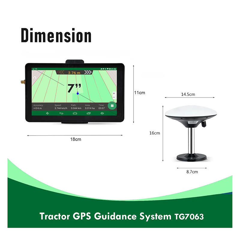 Cross-Border In-Stock 7inch Agricultural Gps Navigation System Glonass/Gnss Tractor In-Stock Agricultural Navigation