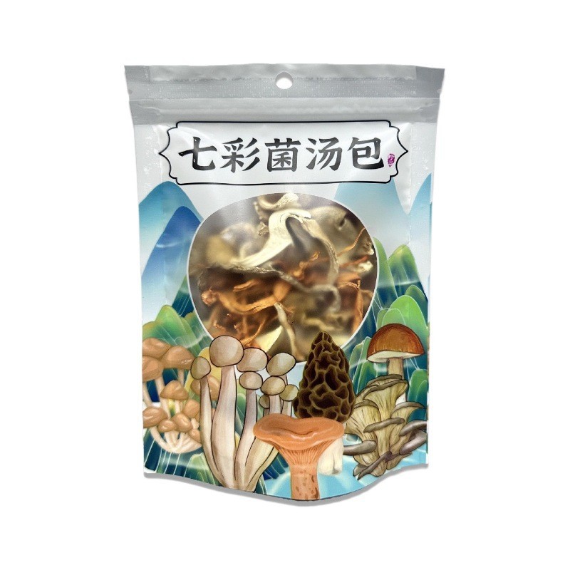 Yunnan Colorful Mushroom Soup Packets, Dried Goods, Matsutake, Velvet Antler, Morel Mushroom Soup Packets, Gift Boxes