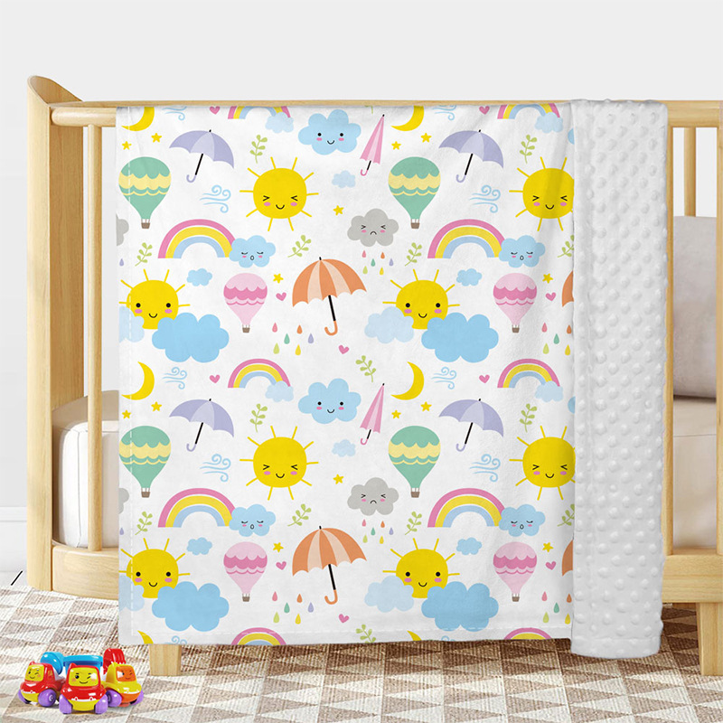 Supply Baby Autumn and Winter Blanket Kidsren's Baby Comfort Beanie Quilt Winter Beanie Fleece Blanket