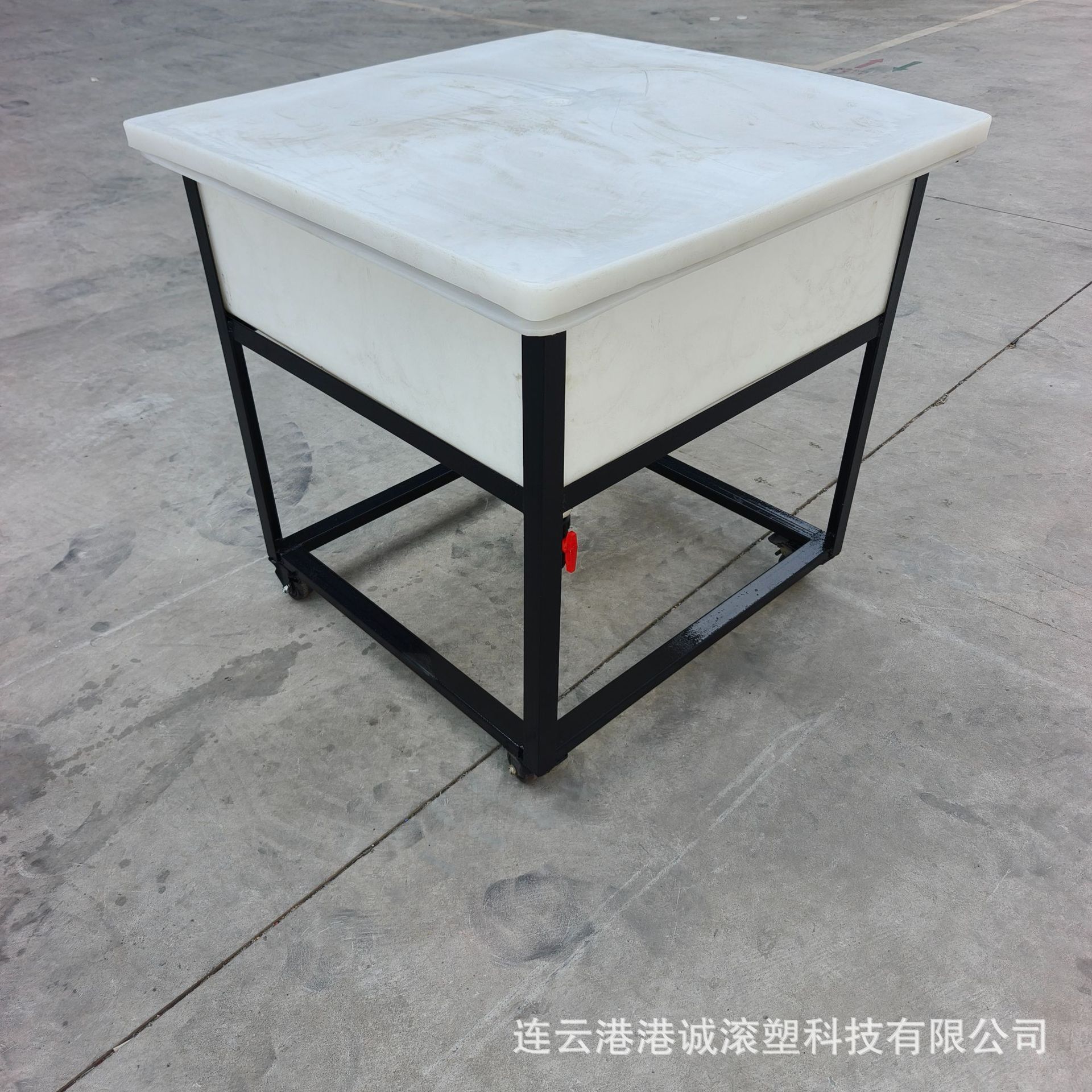 Pe Anti-Corrosion Trolley for Chemical Plants, Lightweight Transport Manufacturer Supplies Anti-Corrosion Plastic Pe Hopper Truck