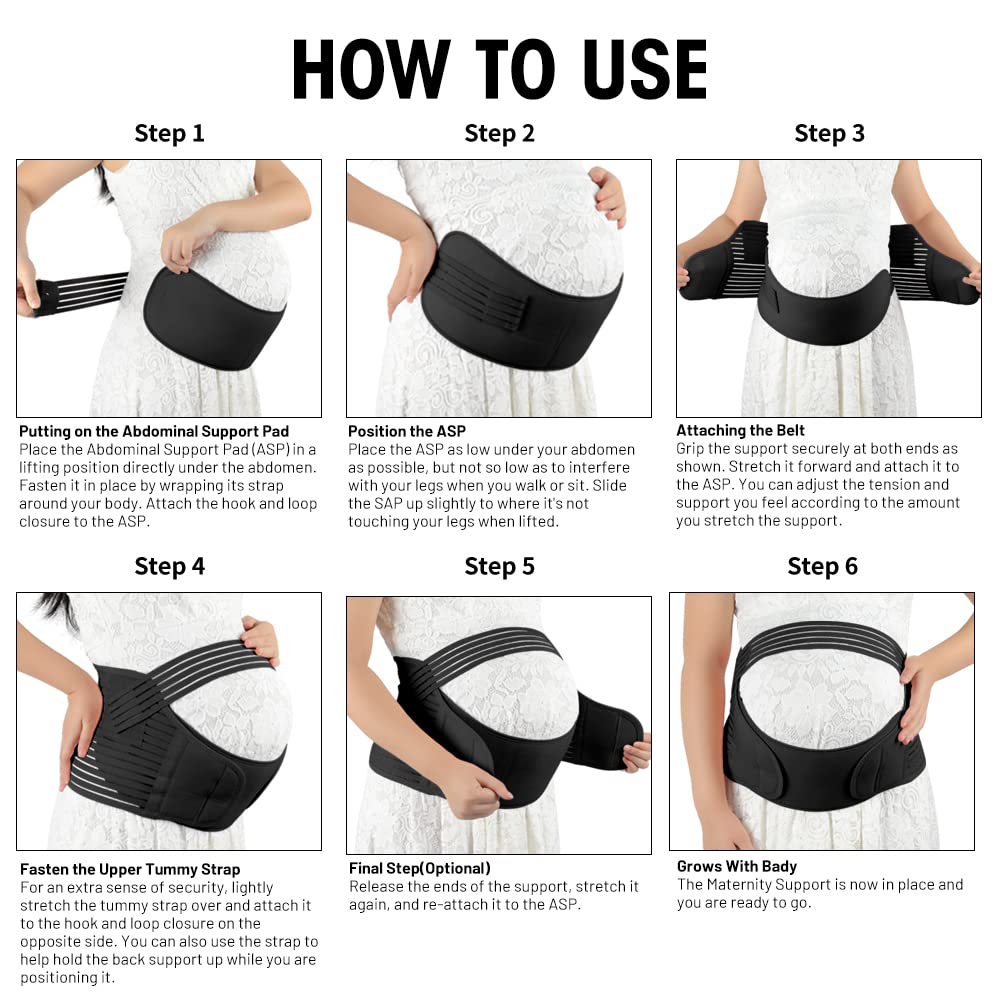Cross-border Breathable Adjustable Pregnant Women's Abdominal Belt Waist Support Waist Protection Abdominal Belt Amazon Prenatal Belt