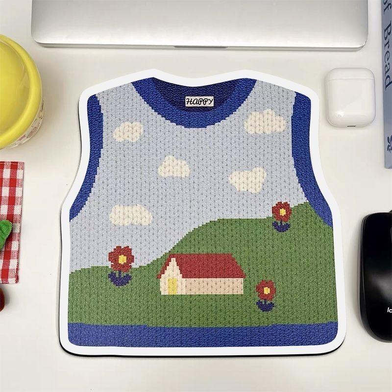 Hot Cute Sweater Mouse Pad Office Dormitory High Color Value Computer Table Pad Home Game Machine Mouse Pad