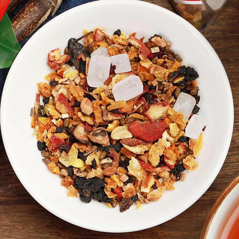 Beijing Tongrentang Sour Plum Soup, Traditional Beijing Ingredients, Individually Packaged Black Plum Infusion, Ancient Method, No-Cook Hot Drink