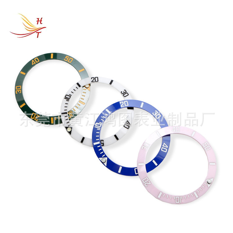 Factory Direct Sales 38*30.7mm Bezel Green Rolex Submariner Series Scale Ceramic Bezel