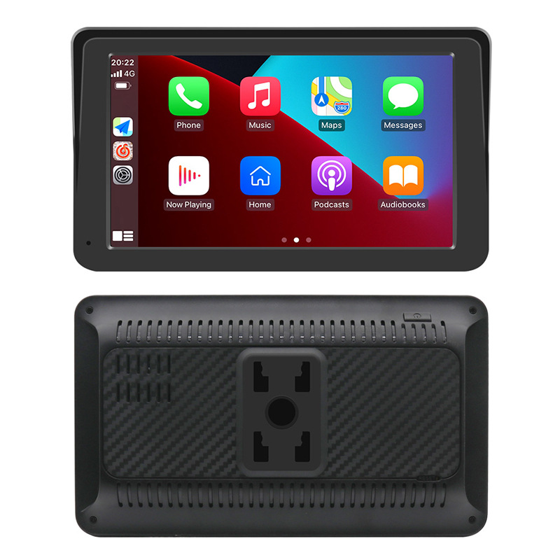 7-inch portable Apple carplay Android auto car navigation music video screen front and rear dual recorders