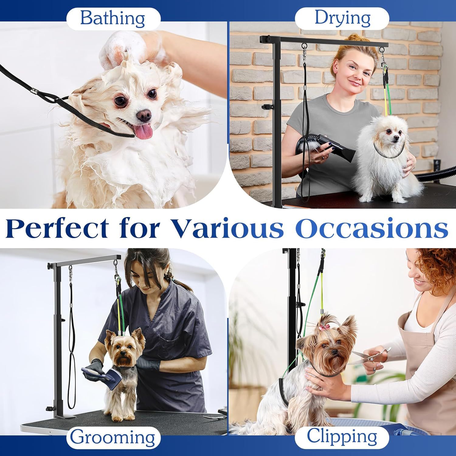 Pet Grooming Arm Dog Grooming Bracket Retractable Height Adjustable Lift Foldableable Black Iron Bracket