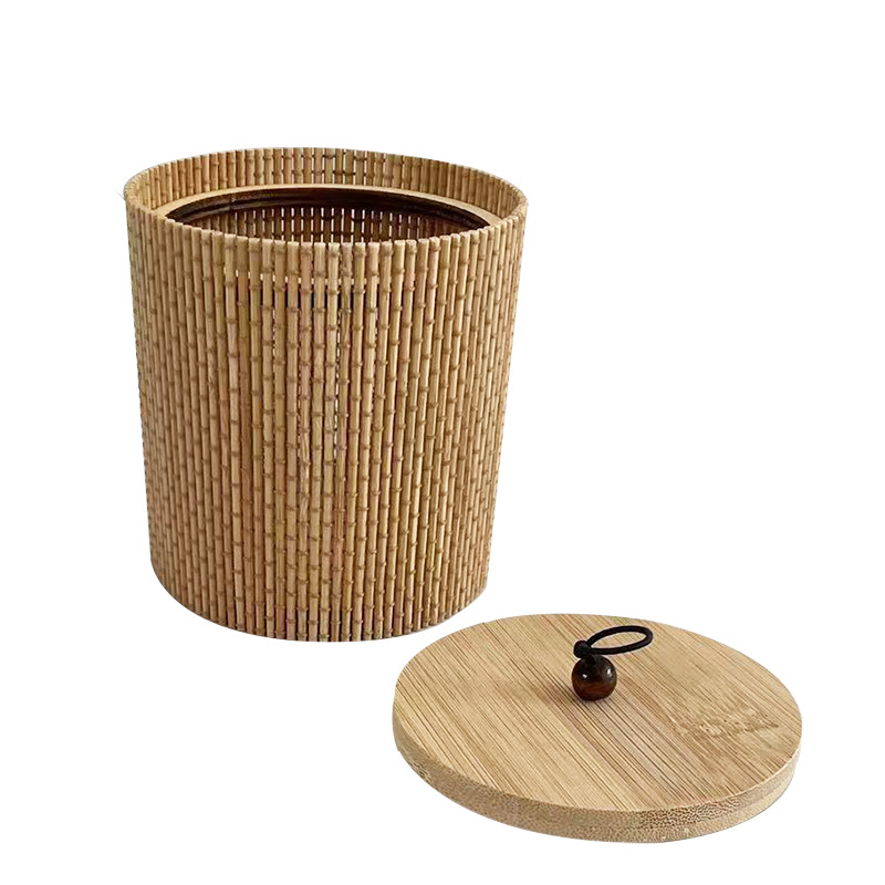 Carbonized Starry Sky Round Bamboo Bead Curtain Jewelry Box Creative Storage Box Organizer Storage Box Amazon